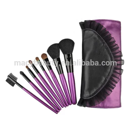 Professional beauty needs makeup brush set with PU bag brush makeup