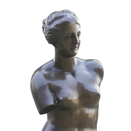 Elegant Classical Venus Bronze Sculpture With Base