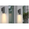 Two-way wall light for outdoor patio