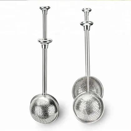 Round Stainless Steel Tea Steeper