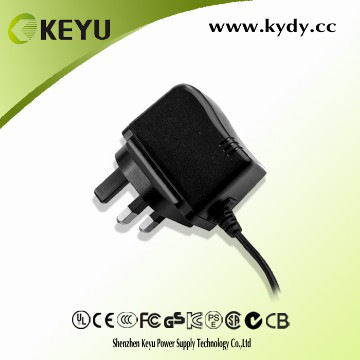 KEYU brand AC adapter 5v 1A with BS certificate for UK market