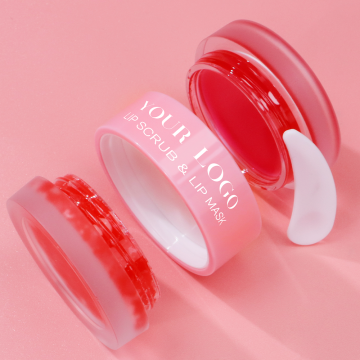 Wholesale Natural Lighening Semangka Lip Scrub 2 in 1 Exfoliating Vegan Private Label