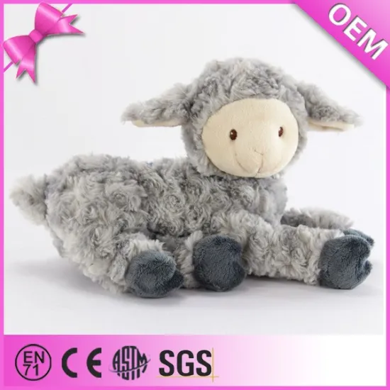 Wholesale good quality lying little goat soft plush toy goat stuffed goat