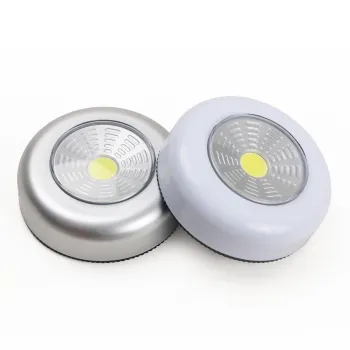 KSWING Modern Mini LED Night Light: Tap Push Touch Activated Indoor Lighting for Cabinets, Closets, and Bedrooms - ROHS Certified