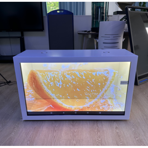 Birinci Sınıf İçki Perakende Satışı için Holografik Şeffaf Vitrin