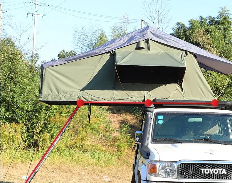 Nieuwe waterdichte daktent voor 4x4 camping SUV