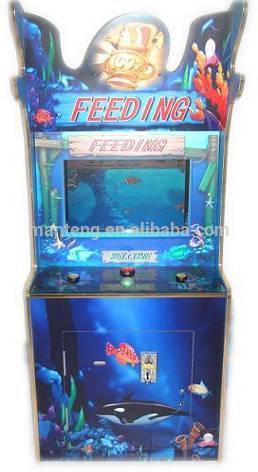 Fish food lottery arcade raffle ticket machine