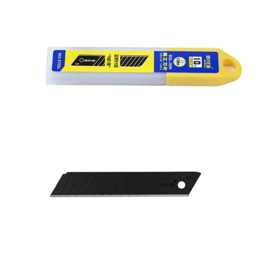 Black 18mm Cutting Paper Snap-Off Stationery Blades Pack of 25mm