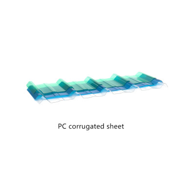 Raw Bayer Polycarbonate Corrugated roof sheets