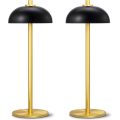 Umbrella shaped rechargeable battery desk lamp
