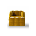 Eenvoudige luxe stoffen lounge stoelen