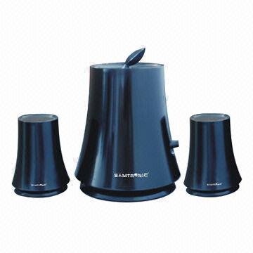 New Smart Design 2.1-ch Computer Speakers, Made of Plastic