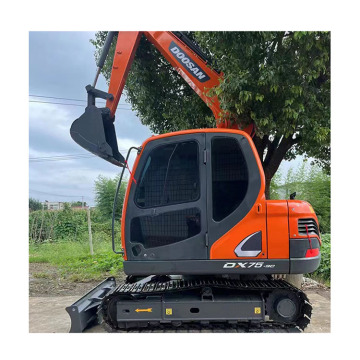 高効率が使用されているDoosan DX75クローラー掘削機が優れた作業状態で販売