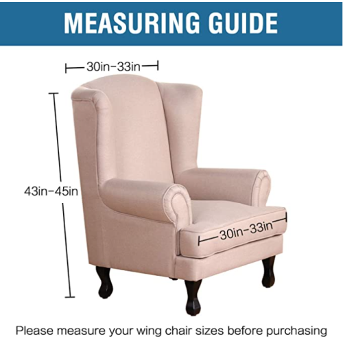 Premium Wing Chair Slipcover