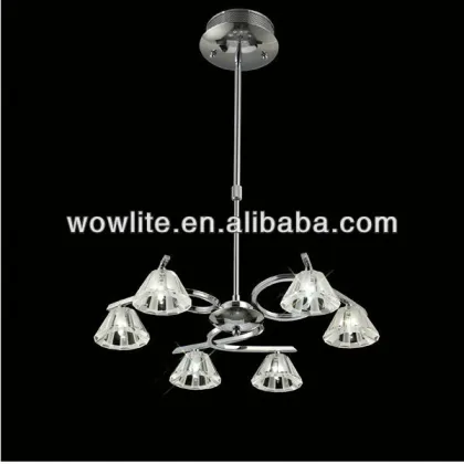 6 Lights Crystal pendant track lights D1179-6