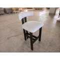 Chaise de bar en bois de luxe moderne avec tissu personnalisé