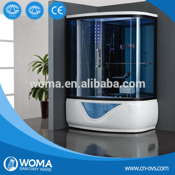 Y845 bath sauna combo/whirlpool bathtub steam shower room with radio