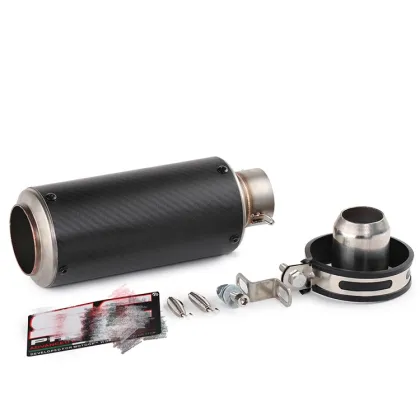 Universal 51mm 60mm Motorcycle Exhaust Pipe - GP-Project Imitation Micropole Muffler Carbon Fiber
