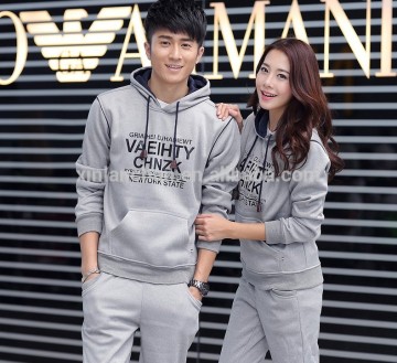 fashion high quality hoodie suit, pullover hoodie suit factory supplier