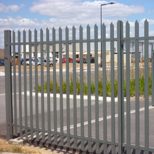 Aço inoxidável mergulhado quente galvanizado Palisade Fence