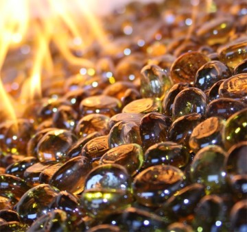 1/2" Caramel Luster FireBeads