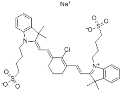 2-[2-[2-Chloro-3-[2-[1,3-dihydro-3,3-dimethyl-1-(4-sulfobutyl)-2H-indol-2-ylidene]ethylidene]-1-cyclohexen-1-yl]ethenyl]-3,3-dimethyl-1-(4-sulfobutyl)-3H-indolium inner salt sodium salt CAS 115970-66-6