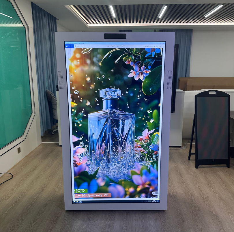 Modanın amiral gemisi mağazaları için yüksek şeffaflıkta 3D holografik vitrin