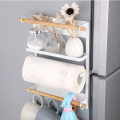 4-Layer Magnet Shelf Paper Towel Roll Holder