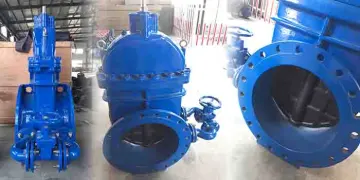 Gate valve with by-pass
