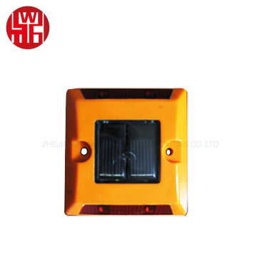 Double-Sided Plastic Solar Road Stud with Shock Resistance and LED Light