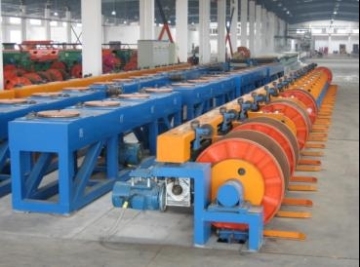Steel wire horizontal spool pay off units for galvanizing manufacturing