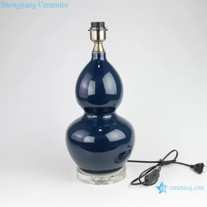 Chinese Antique Gourd Shape Porcelain Table Lamps - DS114-RYNQ259