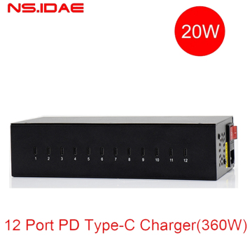Τύπος C Θύρα C 360W Φορτιστής επιφάνειας εργασίας