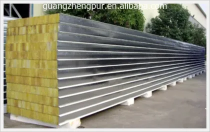 Insulated fire rated Rockwool sandwich wall panel