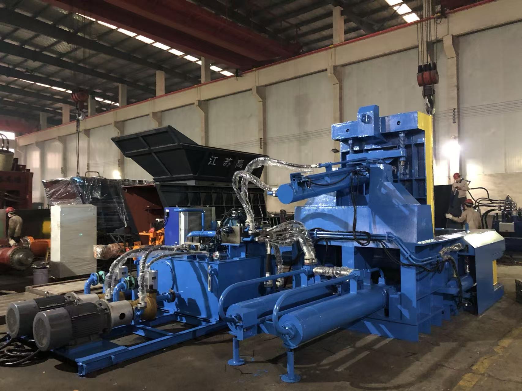 Scrap Metal Steel Baler Machine Horizontal Metal Balers