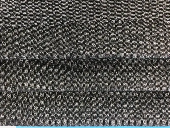 Popular wide lurex rib fabric