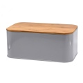 Modern Bread Box with Bamboo Cutting Board