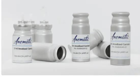 Metal packaging MDI Anodized Canisters'