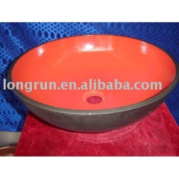 China Manufacture High Quality Colorful Ceramic Wash Basin