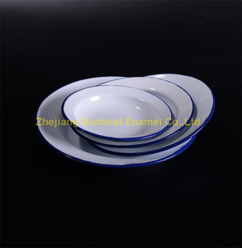 cast iron 20cm enamel dinner plate
