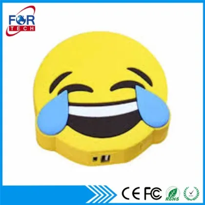 Tear & Laugh Emojis fuente de alimentacin 3000mah con Logo de la empresa de Shenzhen 2018