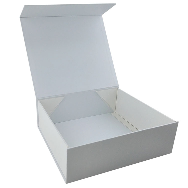 Luxury White Cardboard Makeup Box with Ribbon