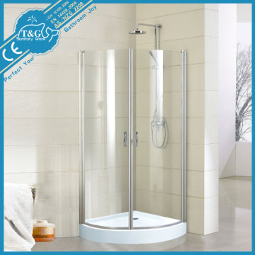 frameless round shower enclosure