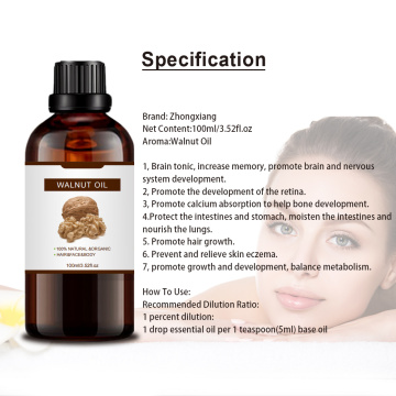 Hot Selling OEM Aromatherapy Use Walnut Carrier Oil