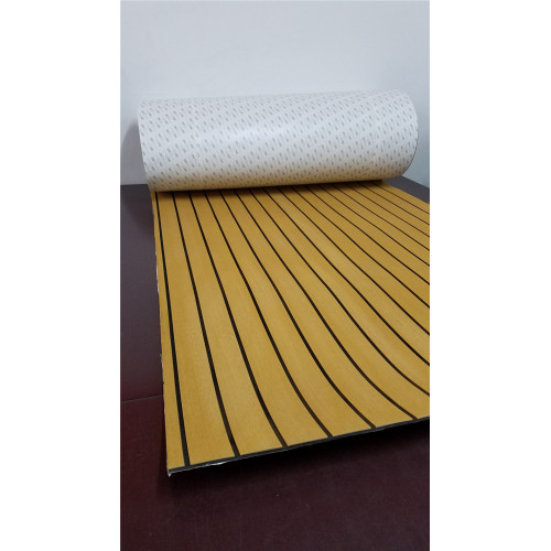 Melors Durability Yacht Boat Faux Teak Deck Flooring Mat For Marine Flooring