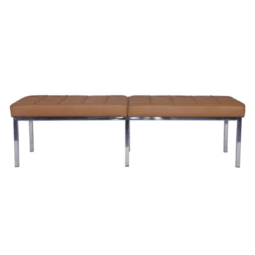 Modern Long Wooden Bench Classic Florence Knoll Leather Bench Manufactory