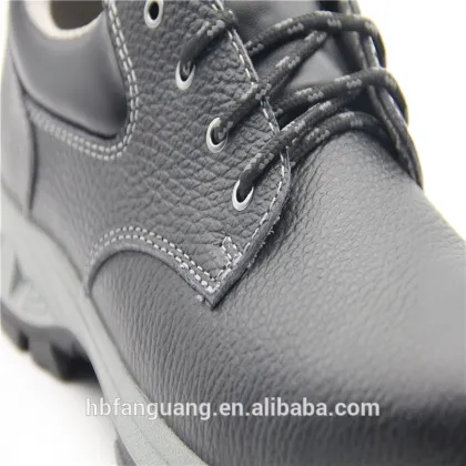 Black Split Leather Sport Safety Shoes