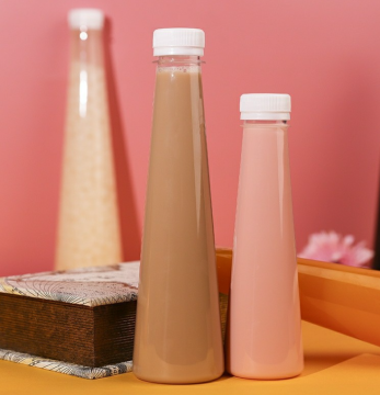 Bottiglie di succo di plastica affusolato conico personalizzato - vendita calda 140 ml e 200 ml