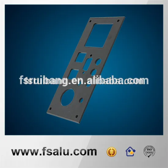laser cutting aluminum panel for audio chassis