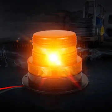 24V Orange Purple Amber Rotary LED Beacon Light for Trucks and Forklifts